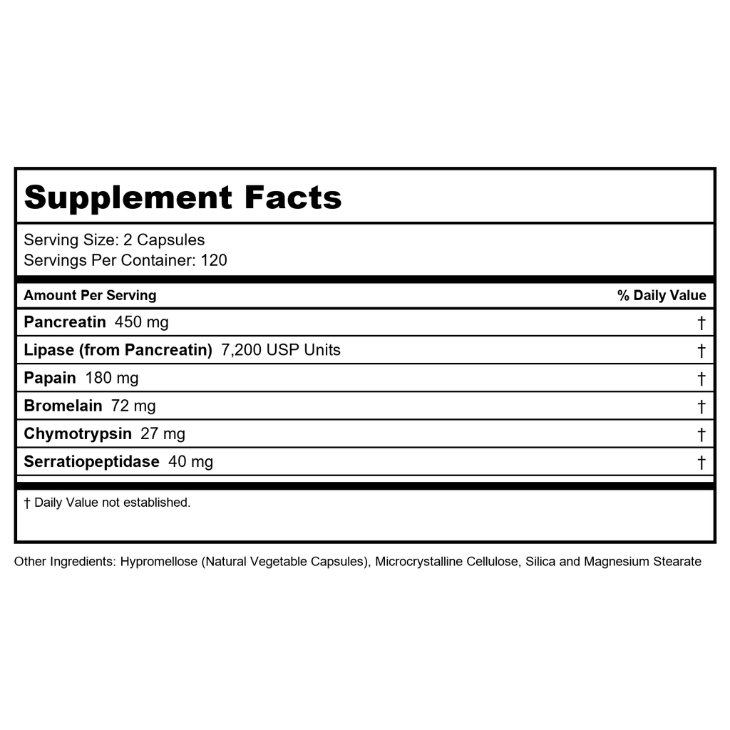 Ortho Molecular Vascuzyme 120 Capsules - B09MZDWCPW